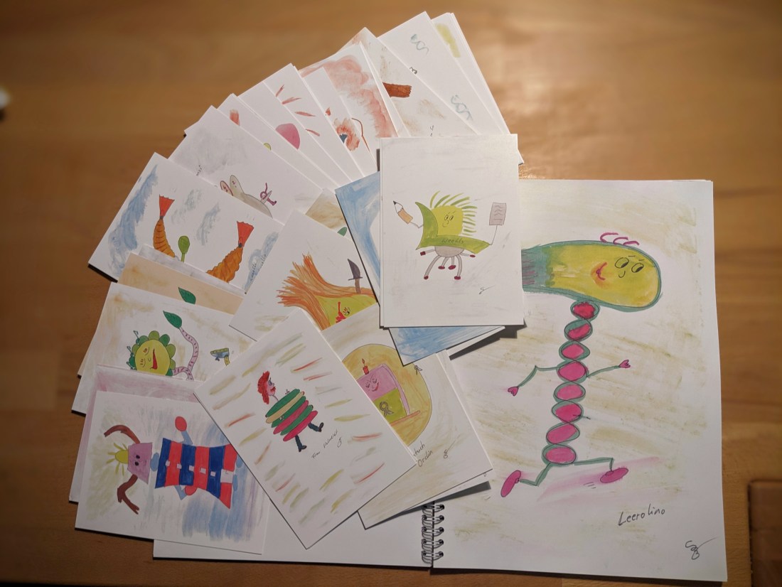 Bildkarten und Geheft